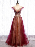 Hoombox Beautiful Gradient Tulle Sweetheart A-line Prom Dress, Charming Formal Gown