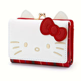 1pc Sanrio Sweetheart Wallet - Adorable Anime Cartoon Design, Fashionable Clutch Bag for Daily Chic Style