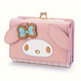 1pc Sanrio Sweetheart Wallet - Adorable Anime Cartoon Design, Fashionable Clutch Bag for Daily Chic Style