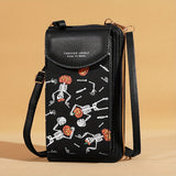 Spooky Ghost Skull Crossbody Bag - Halloween Zippered Style - Gothic Phone Purse with Secure compartments for Fashion-Forward Witches