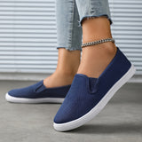 Comfortable Unisex Canvas Slip-On Loafers - Breathable, Lightweight, and Round Toe Design for Casual Wear - Perfect for All-Season Walking and Daily Activities