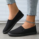 Comfortable Unisex Canvas Slip-On Loafers - Breathable, Lightweight, and Round Toe Design for Casual Wear - Perfect for All-Season Walking and Daily Activities