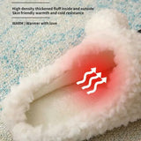 Slippers Slipper Womens Winter Warm Home Kawaii Cartoon Plush Contton Indoor Funny Cute Teddy Bear Fuzzy House Floor Shoes Female  FWBV