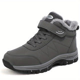 Men's Thermal Hiking Snow Boots: Windproof, TPR Traction, Comfortable Cotton Lining, Ankle Boot for All Weather Conditions