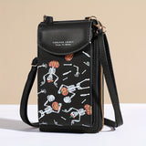 Spooky Ghost Skull Crossbody Bag - Halloween Zippered Style - Gothic Phone Purse with Secure compartments for Fashion-Forward Witches