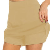 Hoombox S-4Xl Skirt Ladies Large Size High Waist Slim Slimming Short Skirt A-Line Shorts Tennis Sports Short Skirt Women