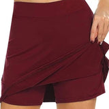 Hoombox S-4Xl Skirt Ladies Large Size High Waist Slim Slimming Short Skirt A-Line Shorts Tennis Sports Short Skirt Women