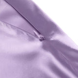 Hoombox  Solid Purple Satin Silk Skirt Women High Waisted Summer Long Skirt New Elegant Ladies Office Skirts Midi Spring