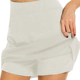 Hoombox S-4Xl Skirt Ladies Large Size High Waist Slim Slimming Short Skirt A-Line Shorts Tennis Sports Short Skirt Women