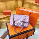 hoombox  Cross-Border New Arrival Women's Bag  New Simple Fashion Diamond Chanel's Style Shoulder Messenger Bag Small Square Bag Bags