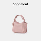 hoombox  Songmont Medium and Small Size New Lock Vegetable Basket Series Cowhide Large Capacity Commuter Portable Bucket Bag Women's Bag