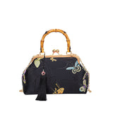 hoombox  New Chinese Style Bag Chinese Style Embroidery Bag Clutch Bag Advanced Chain Shoulder Bag Large Capacity Portable Crossbody Bag for Women