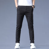 HOOMBOX New Spring and Summer Men's Casual Pants Men Handsome Korean Style Baggy Jogger Pants Stretch Sports Youth Long Pants Men