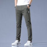 HOOMBOX New Spring and Summer Men's Casual Pants Men Handsome Korean Style Baggy Jogger Pants Stretch Sports Youth Long Pants Men