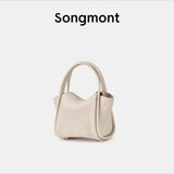 hoombox  Songmont Medium and Small Size New Lock Vegetable Basket Series Cowhide Large Capacity Commuter Portable Bucket Bag Women's Bag