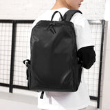 Business Simplicity Backpack Men's Korean-Style Casual Men's Backpack Waterproof Business Computer Bag Travel Bag Student Schoolbag