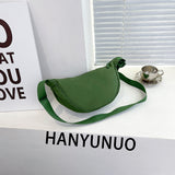 hoombox  Youjia Fitting Room Same Style Women's Messenger Bag Xiaohongshu Nylon Dumpling Bag Student Shoulder Bag Cloth Bag Factory Supply