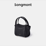 hoombox  Songmont Medium and Small Size New Lock Vegetable Basket Series Cowhide Large Capacity Commuter Portable Bucket Bag Women's Bag