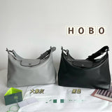 hoombox L Home Hobo Underarm Bag  Dragon Brand Fashion Simple Lady Crossbody One Shoulder Bag Lambskin Texture