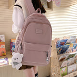 Mori Style Large Capacity High School and College Student Schoolbag Women's Simple All-Match Ins University Style Backpack Women's Computer Backpack