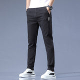 HOOMBOX New Spring and Summer Men's Casual Pants Men Handsome Korean Style Baggy Jogger Pants Stretch Sports Youth Long Pants Men