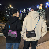 hoombox  Cross-Border Men Fashion Brands Crossbody Chest Bag Korean Style Nylon Hong Kong Style Women's Shoulder Bag Multi-Functional Mobile Phone Bag