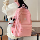 Middle School Student Schoolbag Backpack Good-looking Primary School Girls 4-6 Grade Large Capacity Backpack Simple Student Schoolbag