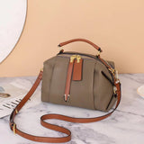 hoombox Genuine Leather Women's Bag High-Grade  Popular HOTan and NEWn Retro Shoulder Bag Togo First Layer Cowhide Portable Messenger Bag