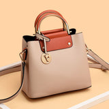 hoombox Genuine Leather Bag Female  Ladies New Bag Outdoor All-Matching Large Capacity Portable Women Bag Mother Crossbody Bag for Middle-Aged People