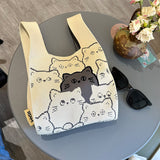 hoombox  In Stock Portable Knitted Bag Fashionable All-Match Tote Bag Promotional Conference Gift Knitted Bag Can Be Formulated