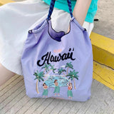 hoombox  High round Rabbit Year Same Style Internet Popular Embroidery Shopping Bag Portable Crossbody Shoulder Bag Nylon Waterproof Portable Hand Bag