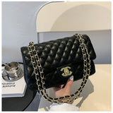 hoombox  Cross-Border New Arrival Women's Bag  New Simple Fashion Diamond Chanel's Style Shoulder Messenger Bag Small Square Bag Bags