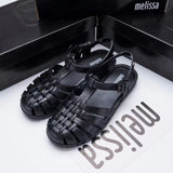 HOOMBOX Melisa New Melisa Roman Sandals Closed Toe Woven Hollowed Retro Women's Shoes Simple Style