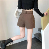 Korean Style High Waist Mini Skirt Women Fashion with Belt Short Culotte Skirts Y2K Streetwear Big Pocket Cargo Skirts