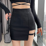 Hoombox Spring Summer Autumn New Fashion Casual Sexy Women Black Skirt Woman Female Ol  Mini Skirt