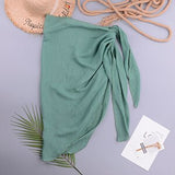 Hoombox Sexy Women Chiffon Swimwear Pareo Scarf Cover Up Wrap Kaftan Sarong Beach Wear Bikinis Cover-Ups Skirts