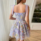 Hoombox New Hot Direct Selling Short Skirt Pendulum Womens Fashion Three-dimensional Flower Embroidery Hip-huggin Dress