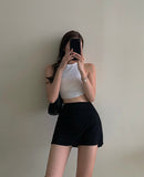 Hoombox Tennis Skirt Women High Waist Sexy Girl Tight Bag Hip Short Skirt Summer Sports Culottes split A-line Mini skirt Y2K