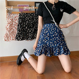 Hoombox New Fashion Woman Skirts Womens Casual Sexy Female Ol Student Girls Printing Pleated Mini Skirt