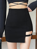 Hoombox Spring Summer Autumn New Fashion Casual Sexy Women Black Skirt Woman Female Ol  Mini Skirt