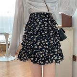 Hoombox New Fashion Woman Skirts Womens Casual Sexy Female Ol Student Girls Printing Pleated Mini Skirt