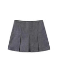 Hoombox Women Pleated Shorts Skirts Vintage High Waist Wide Pleats Design Slim Sexy Mini Skirt Female Fashion  Skort Mujer