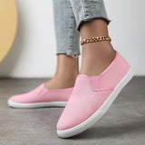 Comfortable Unisex Canvas Slip-On Loafers - Breathable, Lightweight, and Round Toe Design for Casual Wear - Perfect for All-Season Walking and Daily Activities