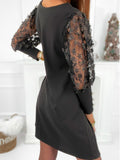 Women's Dresses Casual Lace Cut Out Sleeve Maxi Loose Dresses