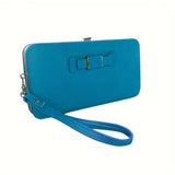 Chic Phone Wallet with Bow Accent - Convenient Card Slots & Secure Zipper Pocket - Versatile Accessory for Daily Use