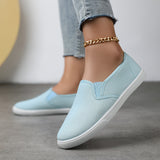 Comfortable Unisex Canvas Slip-On Loafers - Breathable, Lightweight, and Round Toe Design for Casual Wear - Perfect for All-Season Walking and Daily Activities