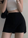 Hoombox - Lined Split Tennis Mini Skirt