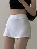 Hoombox - Lined Split Tennis Mini Skirt