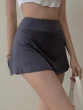 Hoombox - Lined Split Tennis Mini Skirt