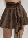 Hoombox - Vintage Lace High Waist Mini Skirts